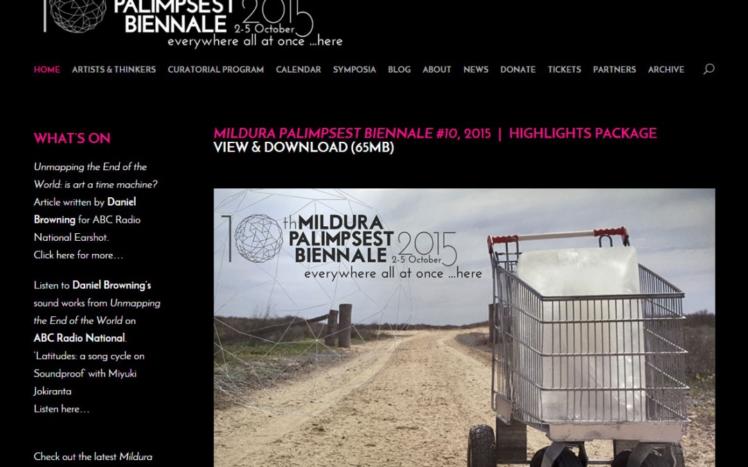 Mildura Palimpsest Biennale