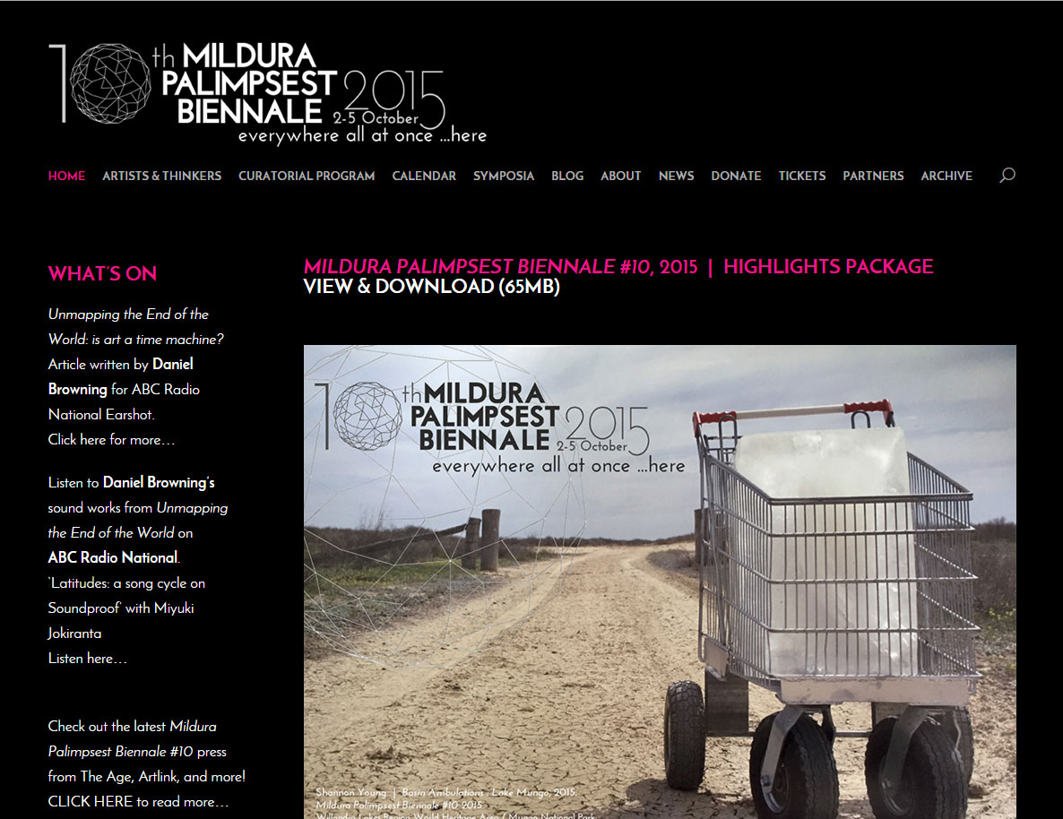 Mildura Palimpsest Biennale